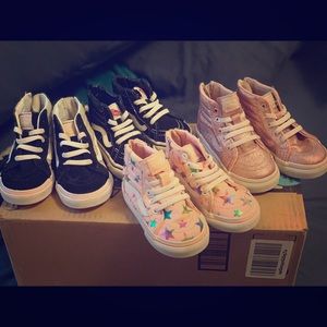 FOUR (4) Pair of VANS - Toddlers - Girls